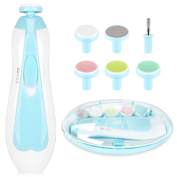 DOSOFY Baby Nail Trimmer Electric,Baby Nail Clippers, 6 in 1 Baby Nail File,Nail