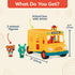 B. toys Bonnie's School Bus - Musical School Bus & Characters, Lights & Sounds Toy Vehicle for Toddlers 18 Months +