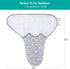 Biloban Baby Swaddle for Boys Girls, 3-6 Months, Cotton Swaddle Blanket, Lovely Grey Print, 2 Pack