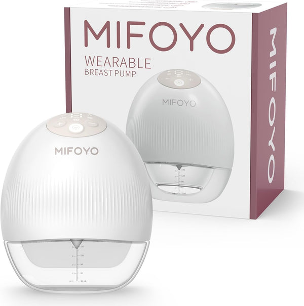 MIFOYO Breast Pump, Wearable Breastfeeding Pump, Electric Breast Pumping, Hands Free Breast Pump
