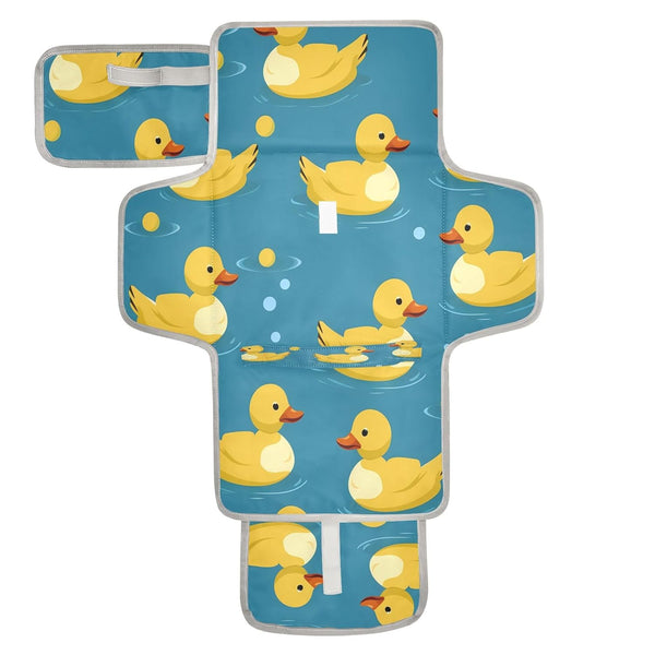 Kigai Yellow Ducks Portable Changing Pad Travel Waterproof Foldable Baby Changing Pad
