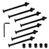 M6x90mm 15pcs Bunk Bed Bolts, Hex Drive Socket Cap Furniture Screws Assortment Kit for Cots, Beds, Crib Hardware (Black)