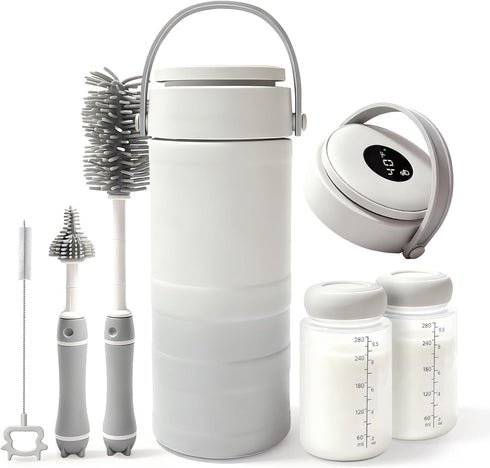 HOKORIIKU Portable Breast Milk Cooler 22oz Breastmilk Chiller with Temp Display, 360 Total