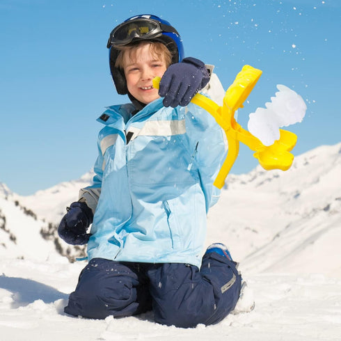 4 Pcs/Set Dinosaur Shaped Snowball Maker Clips - Outdoor Winter Play Snow Toys for Kids Adults Snowball Fight