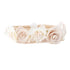 Baby Girl Floral Headband, Nylon Flower Crown Elastic Hairband Set of 3 Hair Accessories Gift for Girls