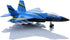 Pull Back Stealth Bombers & Fighter Planes Toy - Alloy Aircraft (Black & Blue)