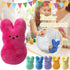 6Pcs Easter Bunny Plush Toys, Cute Animal Bunny Stuffed Dolls for Easter Basket Stuffers for Kids