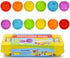 Easter Matching Eggs Connect Eggs Carton Toys for 1-3 Years Old Kids, Shape Color Egg Play Learn