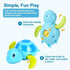 Eivaai 1 2 3 4 5 Swimming (3 Bath Toys for Toddlers Years Old,Pool Toys for Kids,Baby Funny Wind Up Turtle Bath