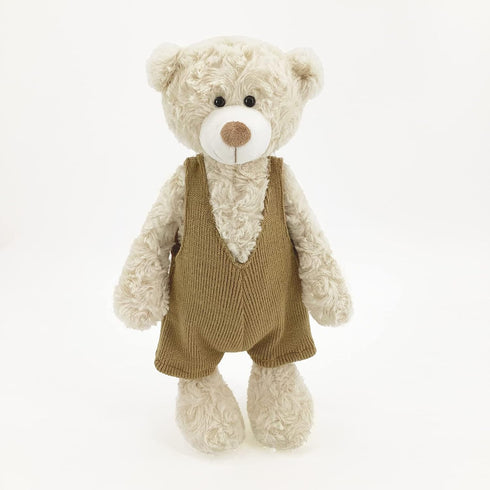 MR VIVICARE 13.5" Cream Beige Bear Stuffed Animal - Knitted Dressed Plush Teddy Bear for Kids and Newborns - Great