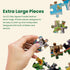 300 18"x24" MasterPieces - Piece Jigsaw Puzzle, Large EZ Grip Shapes, Afternoon Siesta, Fun for Adults, Seniors