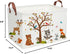 Essme Rectangular Kids Baskets, Animal Storage Bins with Handles for Kids Room Decor, Book Storage Bin