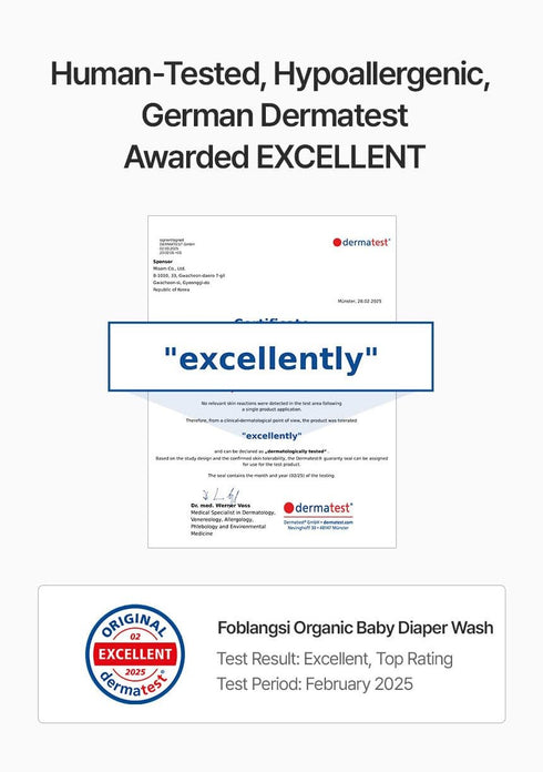 Foblangshi 100% No.1 Natural Ingredients, Premium Organic Baby Bottom Wash, Probiotics Lacto Diaper Baby Wash, pH
