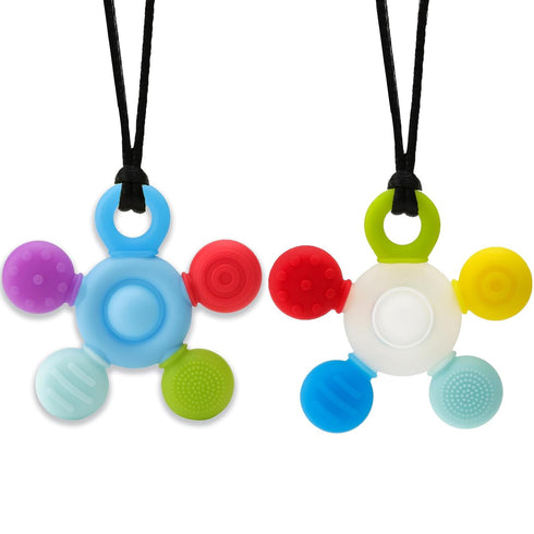 Chewy Necklaces for Sensory Kids, Seeway Silicone Chew Toys for Kids with