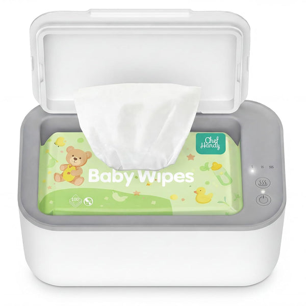 Chefhandy Baby Wipe Warmer, 3-Level Temperature Control, Silent & Even Heating, Large