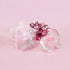 Lunaura 12 pcs Scented Baby Powder Pink Glass Baby Carriage Container Candles,