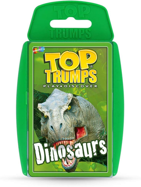 Top Trumps Dinosaurs Classics Card Game, Learn About Tyrannosaurus Rex, Stegosaurus, Giganotosaurus, Educational Pack