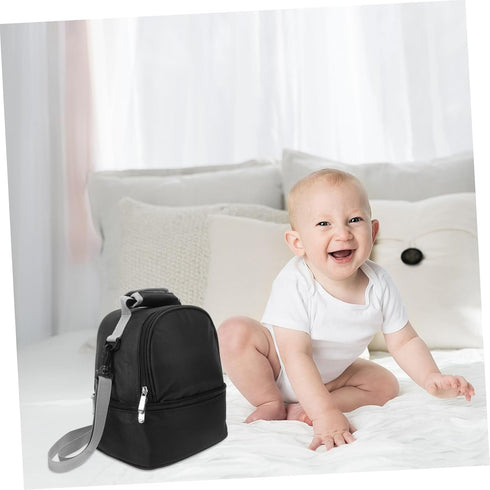 BESTonZON Insulated Bottle Bag for Breast Milk Storage Portable Cooler Tote for Travel Leak Design Easy-clean Lining