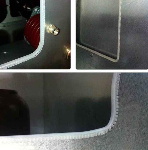 Flexible Edge Trim Protector, Push-in Shield for Steel, Wood, Glass, Plastic Panels, Fits 0.03"-0.045" Thickness,