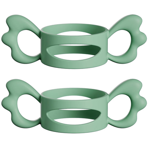 Baby Bottle Handles, Easy Grip Bottle,Silicone Wide-Neck Bottle Handle, Outer Diameter Over