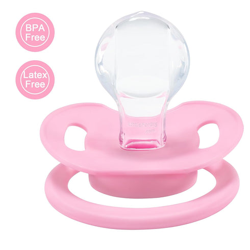 3 Pack Littleforbig Bigshield Generation-II Adult Sized Pacifier Overload Paci - Dark-Pink Medium-Pink Light-Pink