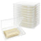 Hlimior 10-Pack Clear Flat Breast Milk Freezer Storage Organizer - 7.4"x5.1" Reusable Flattening
