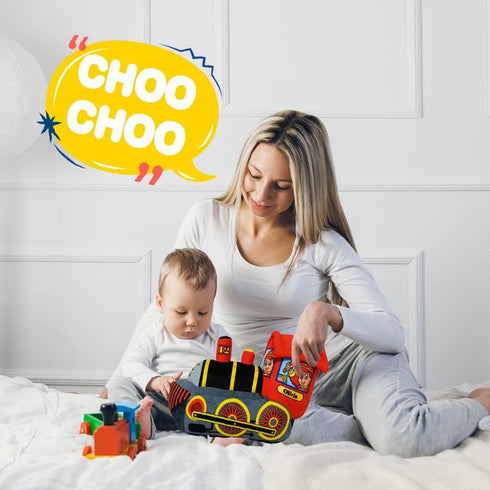 ArtCreativity 11 Inch Cozy Plush Train for Kids, Soft Cuddly Pillow Toy, Cute Nursery Décor