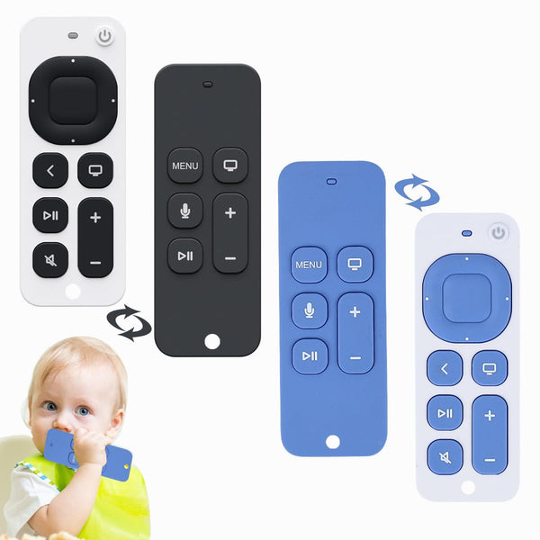 Silicone Baby Teething Toy, Small Remote Control Shape, Soft Chew Toy, Sensory Teether for 3 Months+ Toddlers