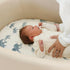 3 Pack Stretchy Ultra Soft Fitted Bassinet Sheets, Universal Fit for Baby Cradle, Moses Basket, Oval Rectangle