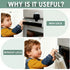 ZENTIVOR 2-Pack Oven Lock Child Safety - Oven Baby Proofing Door Lock with Heat-Resistant Adhesive, No Drill - Safety