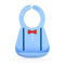 Nuby 3D Soft Silicone Baby Bib with Scoop, Silicone Bib for Toddlers and Babies 6+ Months