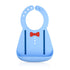 Nuby 3D Soft Silicone Baby Bib with Scoop, Silicone Bib for Toddlers and Babies 6+ Months