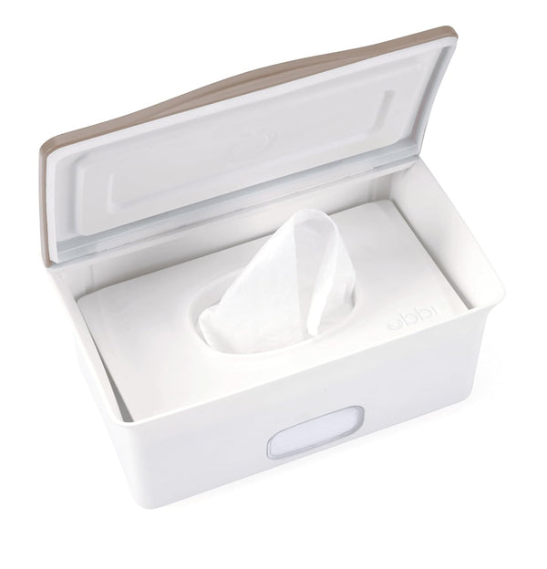 Ubbi Baby Wipes Dispenser with Weighted Plate and Secure Seal, Nursery and