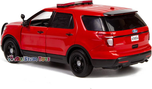 Motormax 1/24 2015 76978 All Star Toys Fire Department Diecast Model Ford Police Interceptor Utility Fire Marshal, Fire