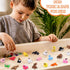 50 3D Set, JOICEE Pcs Mini Printed Animal Figurines Articulated Flexible Fidget Toys Cute Desk Pets Decor for Kids
