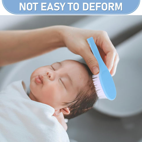 SetSoft Gift4 Baby Hair Brush Bristles Baby Brush and Comb Kit for Newborns Toddlers Boys Girls - Gentle Grooming