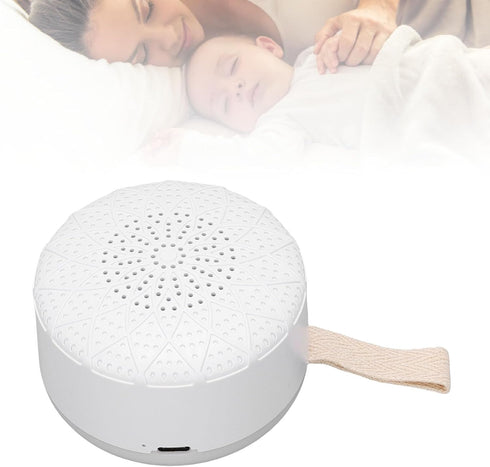 Hamwesh 24 12 White Noise Machine, Adjustable Warm Night Light Soothing Sounds Portable Pocket Size Sound Machine, Baby