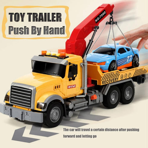 Large,1/18 4 Old,15" Rescue Tow Truck Toy Boy Toy for Age + Year