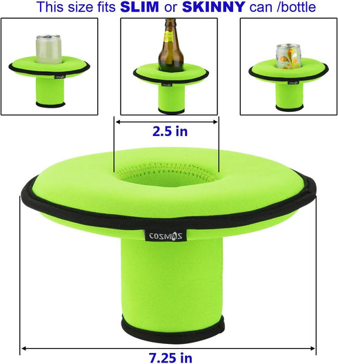 CM Neoprene Floating Drink Holder, Floating Coaster Pool Beverage Float Cup Holder for Hot Tub Outdoor Water Fun (1 Pc