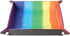 FanRoll Fold Up Velvet Dice Tray - Watercolor Rainbow with PU Leather Backing for Dungeons and Dragons