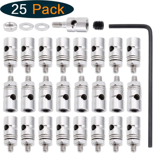 Hobbypark Adjustable Pushrod Connector Linkage Stoppers D1.8mm RC Model Plane Parts (25 Pack)