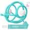 Mombella Teething Toys 6-12 Months - 2 in 1 Snail Baby Teether & Rattle Toys, BPA FREE (Teal)