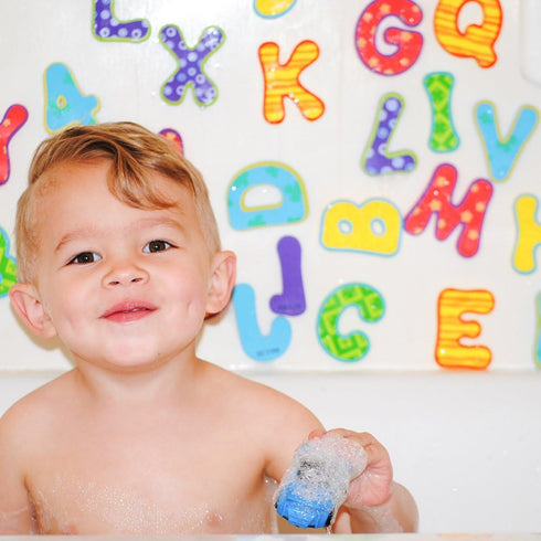 Set 36 3+ Nuby Floating Bath Tub Alphabet and Numbers - Soft Foam Waterproof Letters and Numbers - Pieces - Educational