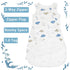 Rayon from Bamboo Sleep Sack Baby Wearable Blanket 0.5 Tog, Soft Kids Sleeping Bag for 0-6 Months, Unisex Grey