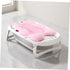 Totority Bathtub Mat Non Slip Bath Seat Support Soft Mesh Cushion for Newborns Comfortable Shower Pad Skin Friendly
