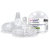 Anpei Straw and Sippy Cup Transitional Nipples - Set of 2 with Nipple Storage Case, Compatible with Comotomo