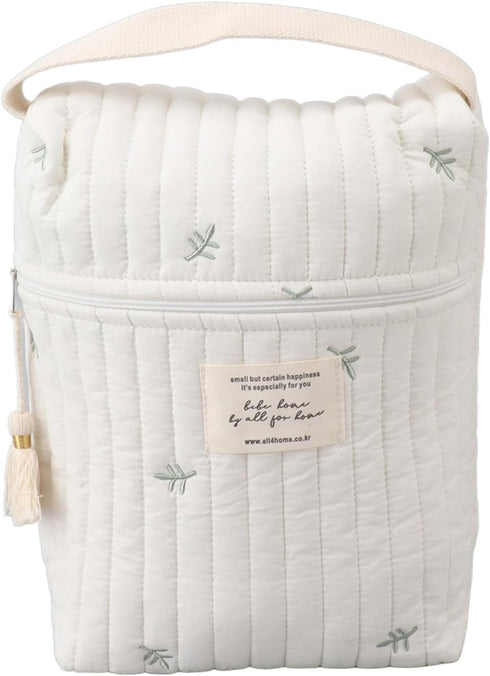Generic Diaper Bag Organizing Pouches, Cute Multifunction Quilted Cotton Cloth Baby Stroller Diaper Bag Organizer