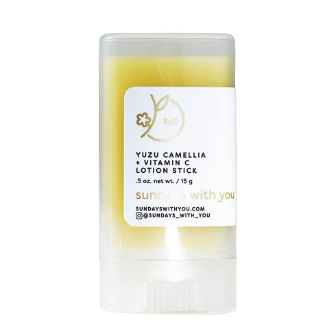 Sundays With You Vitamin C Yuzu Solid Lotion Stick - Camellia Oil Moisturizer - TSA