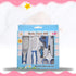 BOGEEL 6 Set (0-3 Pcs Baby Hair Daily Care Newborn Kids Grooming Brush and Manicure Daily Care Years+),Plastic