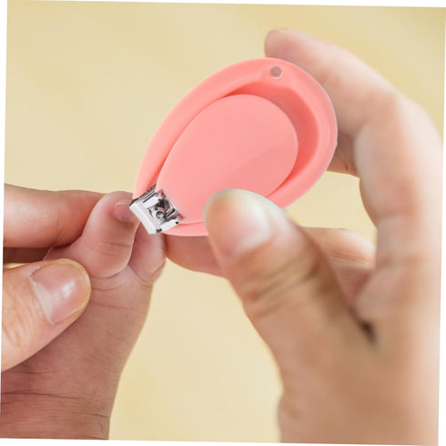 Nail Care with Cute Case Grooming Kit Including Nail Clippers Scissors Nail File and Tweezers for Newborns for Safe